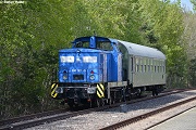 346 001 abgestellt für Grubenbahnromantik Fahrten
