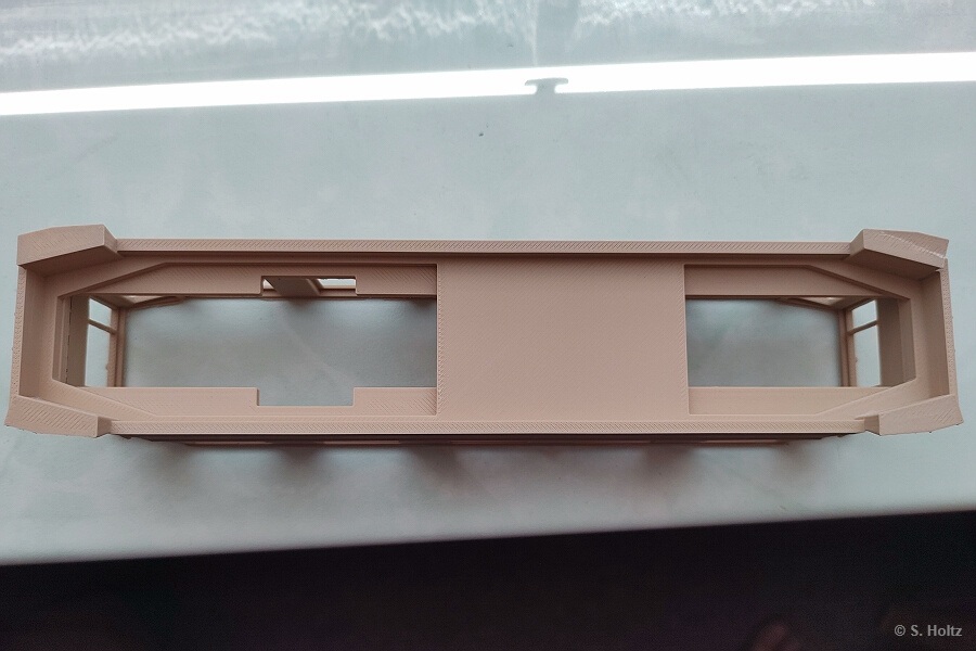 3D gedrucktes Gehäse für Triebwagen